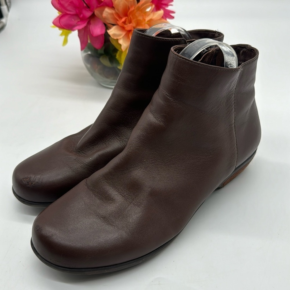 Walking Cradels Chocolate Brown Soft Leather Ankle Boots MCA6715